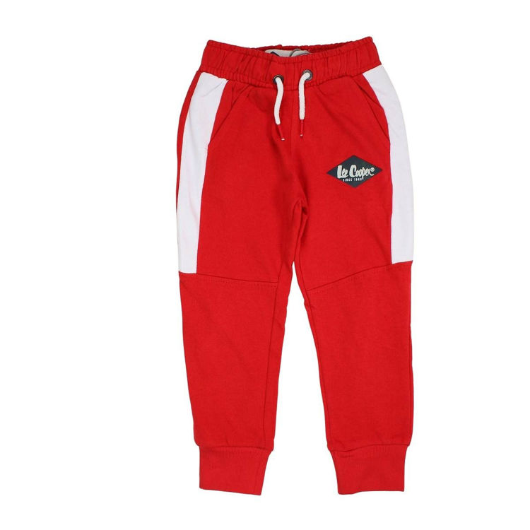 Picture of GLC25309-LEE COOPER THERMAL FLEECE RED KIDS JOGGING PANTS